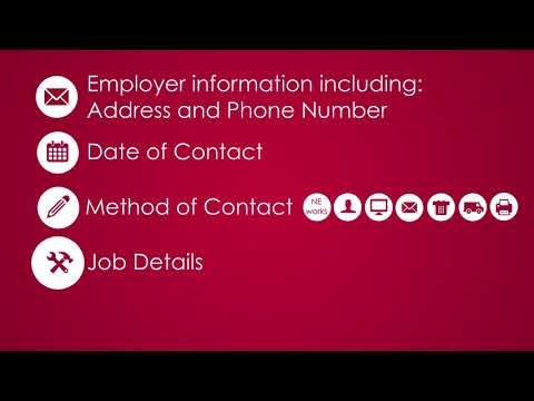 Reporting Work Search Contacts