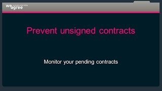 Prevent unsigned contracts with Weagree's contract automation | Weagree
