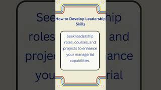 How to Develop Leadership Skills | Quick Career Tip #howto #education