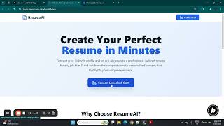 ResumeAI - LinkedIn Based Resume Generator using Bolt | Bolt Hackathon Demo