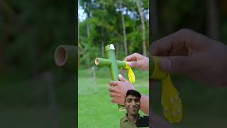 Diy Bamboo Slingshots with single Ballone Craft #diy #new #ideas #bamboo1