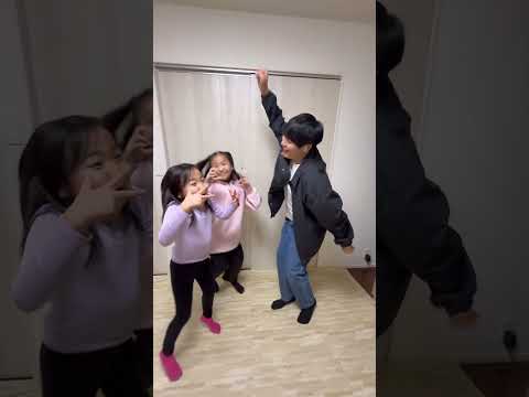アカペラ倍倍ファイト🤣パパ登場で大爆笑😂 #shorts #さくありちゃんねる #歌ってみた
