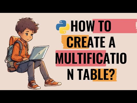 Python loop practice:"How to create a multification table"?#python #inspiration #code