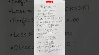 #profit and loss formula #profitandloss #mathsgk#formula#rrb#cet#htet#hbse#cbse#hpsc#upsc#ssc#all#yt