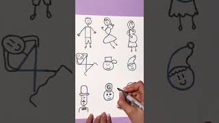 Aprende a DIBUJAR FÁCIL con números #Short - Fuentes Kids