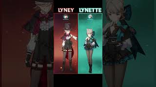Lyney & Lynette Idle Animation Comparison #genshinimpact #lyney #lynette #fontaine