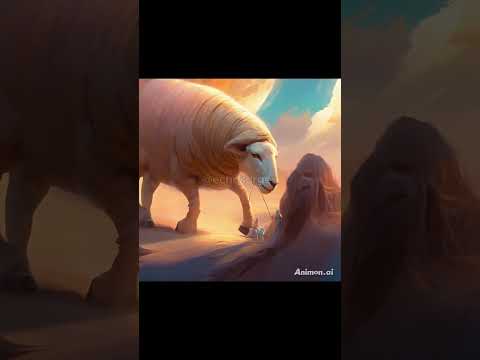 Two Women, a Lamb and a Stubborn Giant Sheep