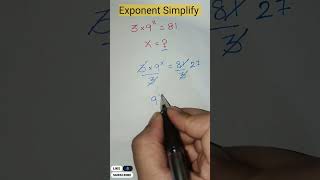 Exponent Math #maths #mathshorts #shortsfeed #shorts #trending #viralshorts #ytshorts