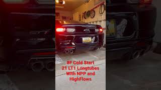 ‘21 Camaro LT1 Long Tubes/High Flows Cold Start. Crank it Up! #subscribe #like #camaro #racing