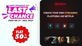 🎬 50% OFF Streamit OTT Platform Kit  | Ends July 31 ⏳ | Iqonic Design