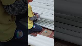 manually cutting pvc #shortvideo #shortfeed #satisfying #shorts #plumbing #cutter