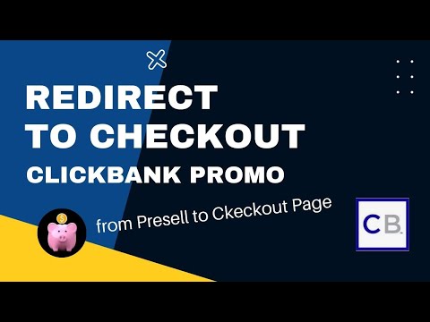 Redirect a Lander To ClickBank Checkout bypassing the Vendor's sales page