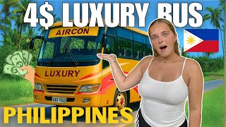 4$ Luxury Bus In The Philippines 🇵🇭 (Cebu to Moalboal)