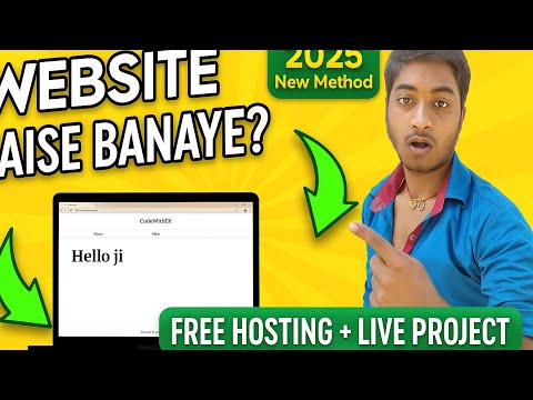 How to create a website in 2025 🔥| HTML CSS Full Guide | Free Hosting Hindi Me | code with ck