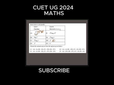 CUET 2024 Maths Short tricks | cuet ug 2024 maths paper solution
