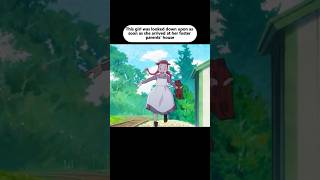 This girl was looked down upon as soon as she arrived at her foster parents' house#anime #animeweeb