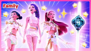 Huntrix VS Saja Boys Idol Star Showdown! 🌟 KPop Demon Hunters | Netflix Family