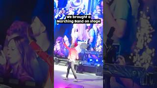 We brought a full Marching Band on stage - Part 1