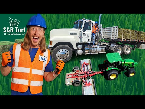 Farming with Tractors and Awesome Farm Equipment | Handyman Hal works on the Farm