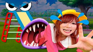 【ホラー】恐怖の人食いすべり台...ママ助けて〜＞＜ 室内遊園地で幼稚園児が食べられる!? ポケるん心霊劇場【寸劇】