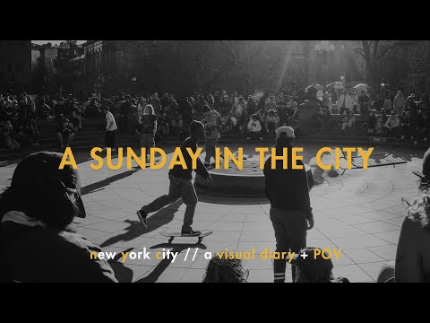 Visual Diary: A Day of Street Photography in NYC // POV & Vlog. Experimenting with Video Styles.