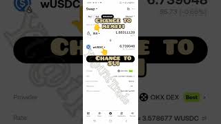 How to sell MEMEFI on OKX wallet #okx #crypto #trending #trendingshorts