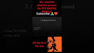 MY complete selection process for TCS digital profile. #tcs #tcs_pattern #tcsofferletter #tcstatus