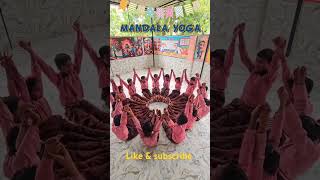 Mandala yoga by students of basic #yoga #ytshorts #viralshort #viralvideo #yoga #fun #idea #easy