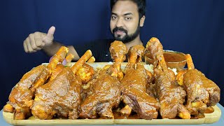 SPICY MUTTON LEG PIECE CURRY, EGG CURRY, GRAVY, CHILI, SALAD MUKBANG ASMR EATING SHOW | BIG BITES |