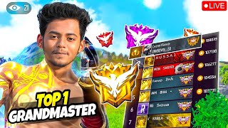 New Grandmaster Top 1 Push V Badge Lobby ❤ FF LIVE ✌ Free Fire LIVE! #ff #freefire #cherrygaming