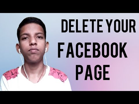 HOW TO DELETE FACEBOOK PAGE