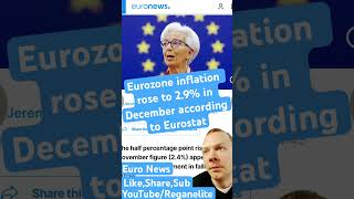 Eurozone inflation rose to 2.9% in December according to Eurostat! #news #eu #ecb #europe #eunews