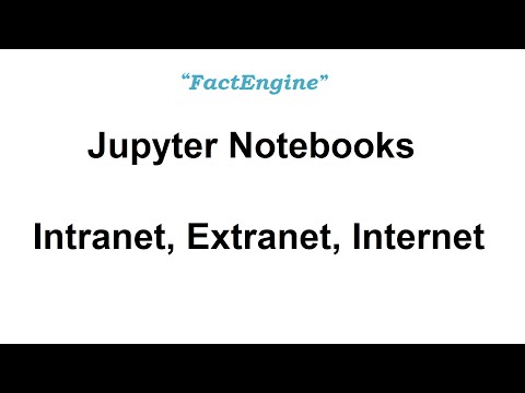Jupyter Notebooks over an Intranet, Extranet or the Internet