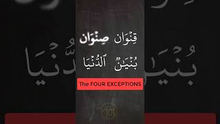 Careful! When pronouncing these four words #tajweed #learntajweed #learnquran #arabic101 #shorts