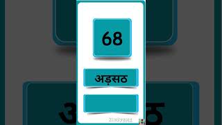 Numbers from 61 to 70 in Hindi | Hindi Ginti 61 se 70 tak | Counting in Hindi