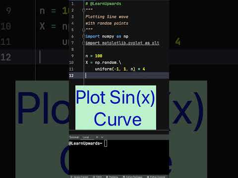 Python Tutorial: Plot a Sine Wave with 3 Lines of Code