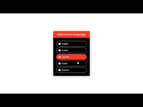 How To Create Custom Radio Buttons using only HTML & CSS | Option Buttons in CSS