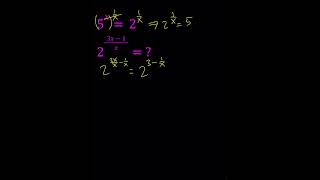 Solving An Exponential Equation #maths #algebra #exam #sybermath