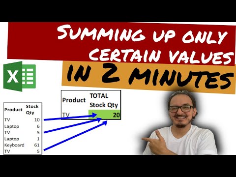 ➕🤔 How to use the SUMIF formula in Excel in 2 minutes