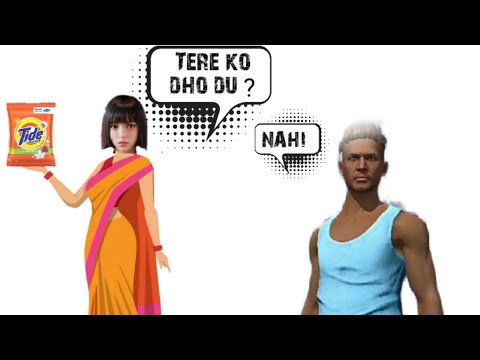 Tide Detergent in free fire 😂 Adam ko dho dalo | Funny video must watch #shorts #funny