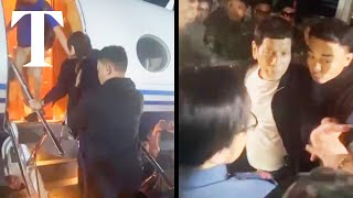 President Duterte forced onto plane after ICC arrest