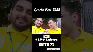 Sports Week KEMU Batch 2023