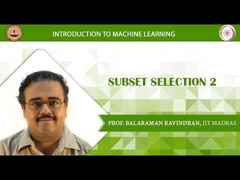 Week 3 Lecture 11 Subset Selection 2