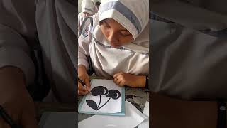 MEMBUAT SKETSA STENSIL TEKNIK DUPLIKAT