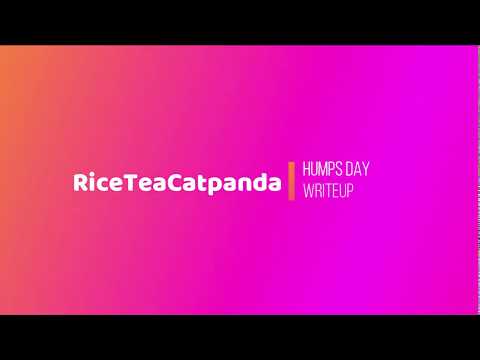 RiceTeaCatPanda CTF 2020 | Humps day writeup | Crypto.