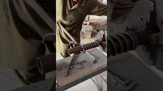 Amazing Process of Creating Shock Springs on a Lathe! #ShockSpring #LatheWork #MachinistSkills