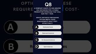 MCQ-8 | AWS Cloud Practitioner Exam Questions #aws #awscloudpractitioner #highlights #exams #cloud
