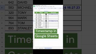 Timestamp in spreadsheets #excelformula #excelfunction #excel #tricks #exceltricks #exceltips #learn