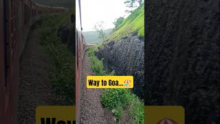 Way to Goa #TrainJourney #TrainVibes #ScenicTrainRide #TravelByTrain #RailwayDiaries #adventure