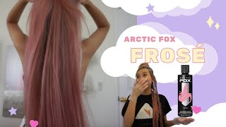 Coloring My Hair Pink By Myself?! | Arctic Fox - Frosé ♡